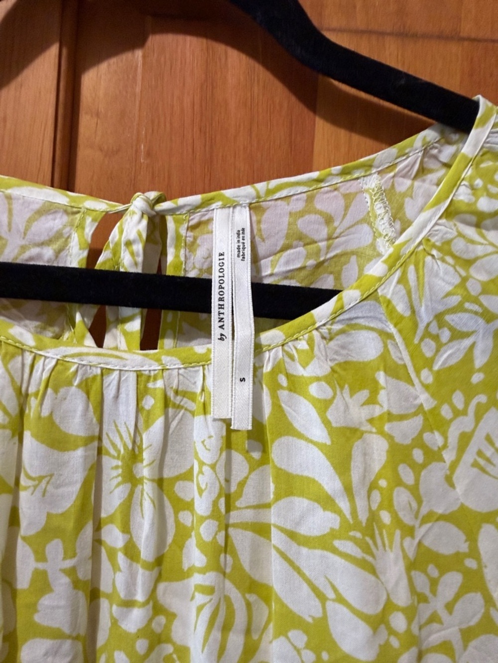 Anthropologie Tiered Puff-Sleeve Dress - Picture 6 of 6